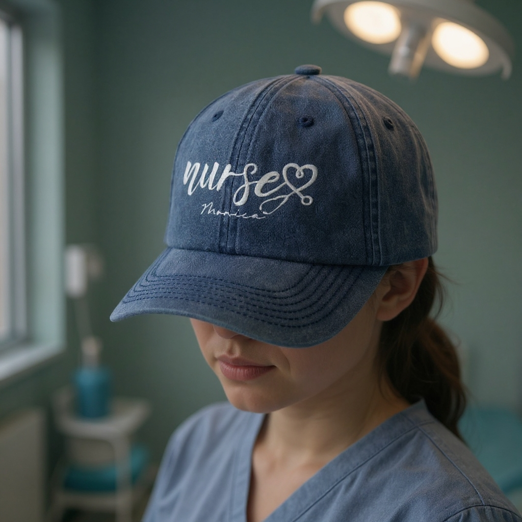 Personalized Caps for Nurse Embroidered Baseball Cap Medical Worker Hat Custom Nurse Gift Nurse Appreciation Hat