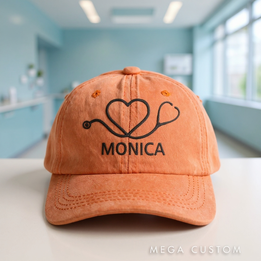 Personalized Caps for Nurse Embroidered Baseball Cap Medical Worker Hat Custom Nurse Gift Nurse Appreciation Hat