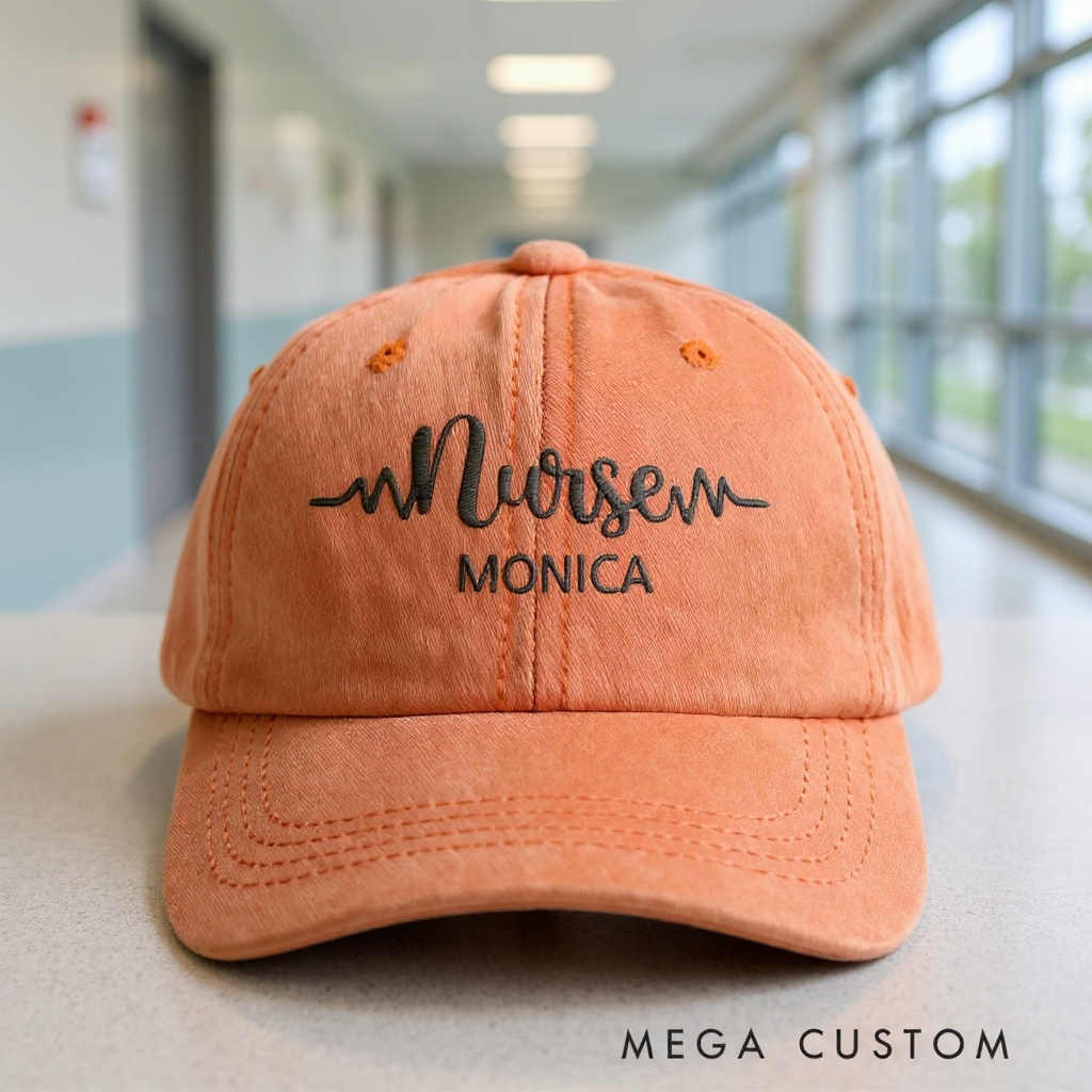 Personalized Caps for Nurse Embroidered Baseball Cap Medical Worker Hat Custom Nurse Gift Nurse Appreciation Hat
