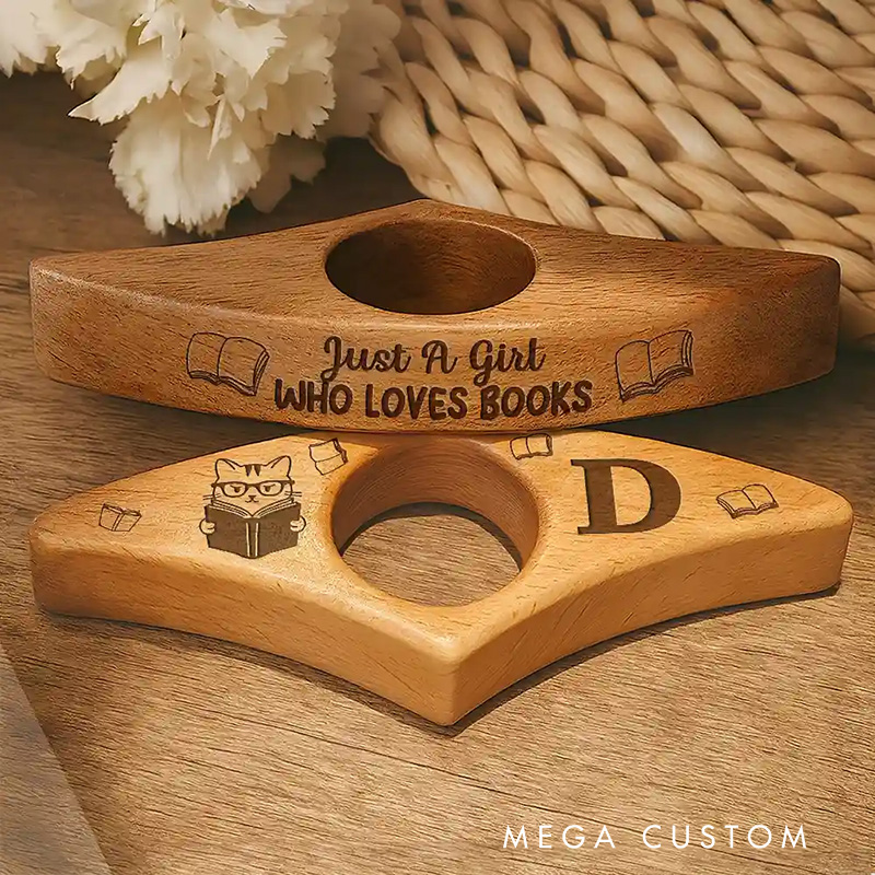 Personalized One More Page Book Page Holder with Name People Who Love Books Thumb Page Holder for Reader Gift for Book Lovers