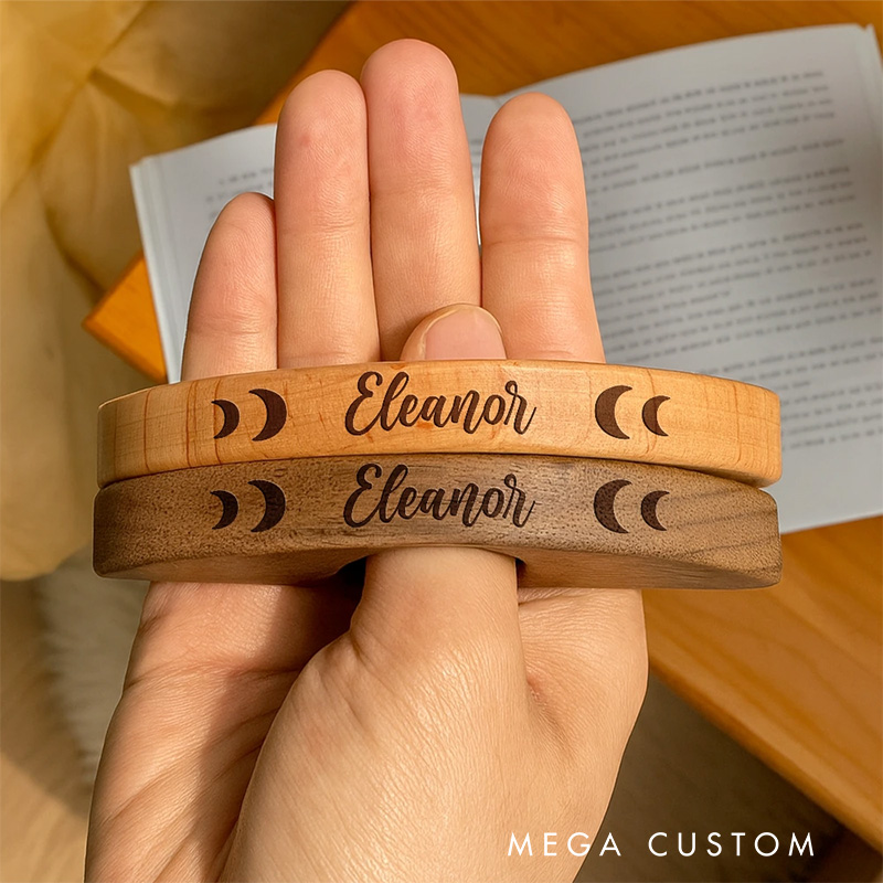 Personalized Read Under the Star Book Page Holder with Name Custom Wood Thumb Page Holder for Bookworm Gift for Book Lovers