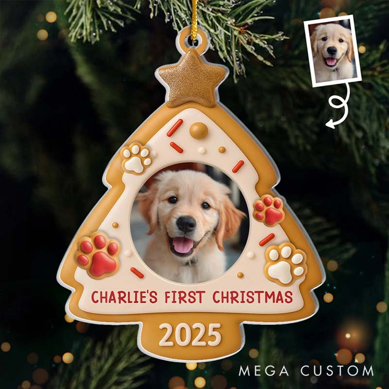 Personalized Pet Lover Santa I’ve been a Good Pup Christmas Ornament 