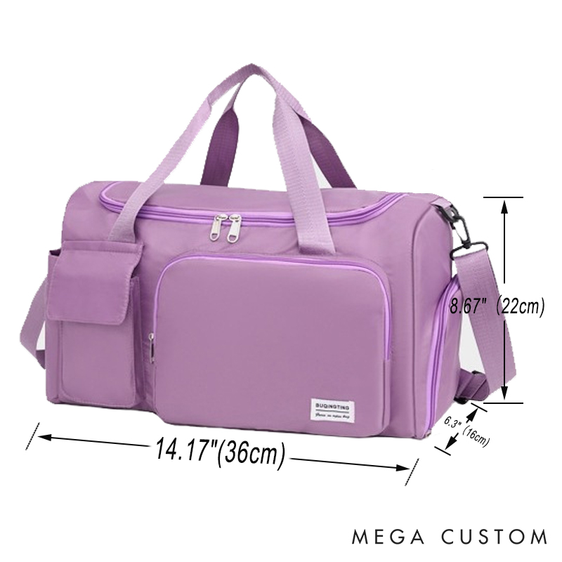 Personalized Waterproof Travel Bag Gift for Travel Enthusiasts with Birth Flower