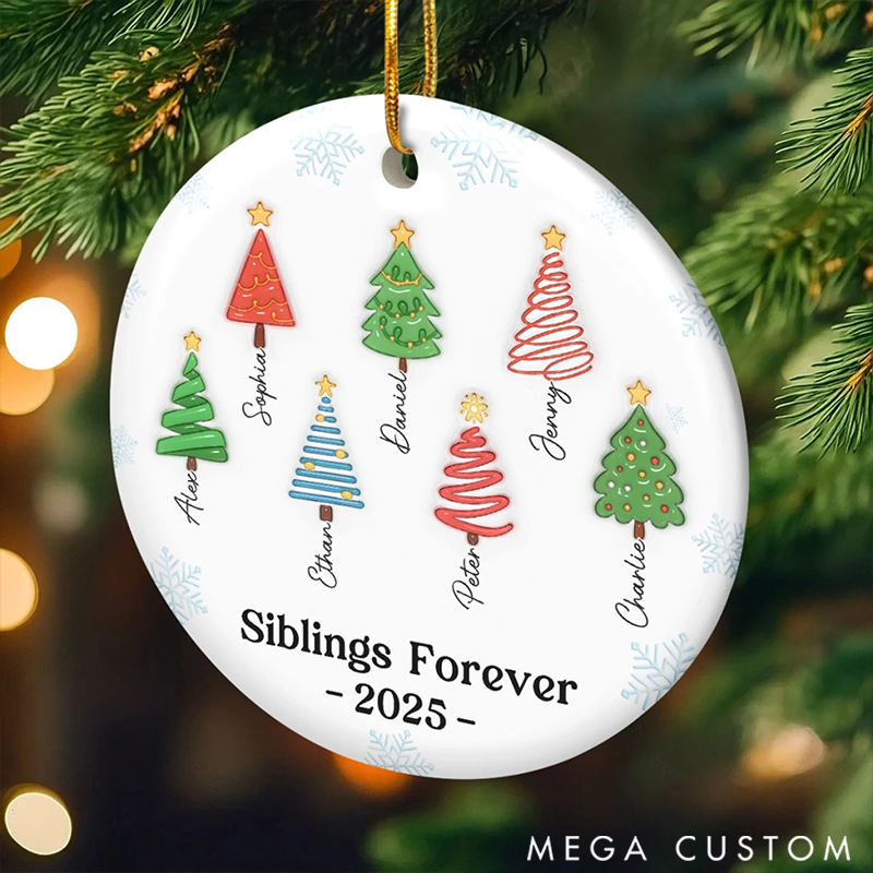 Personalized Family Christmas Ornaments Our Festive Family Forest