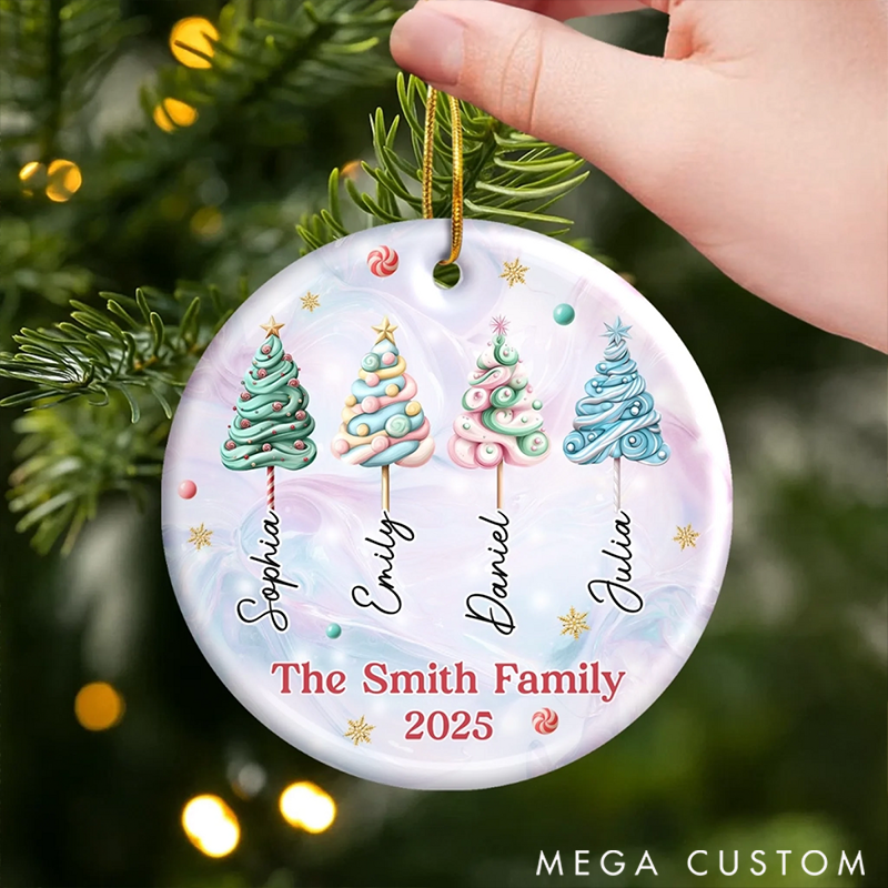 Personalized Family Christmas Ornaments Our Family Our Strength
