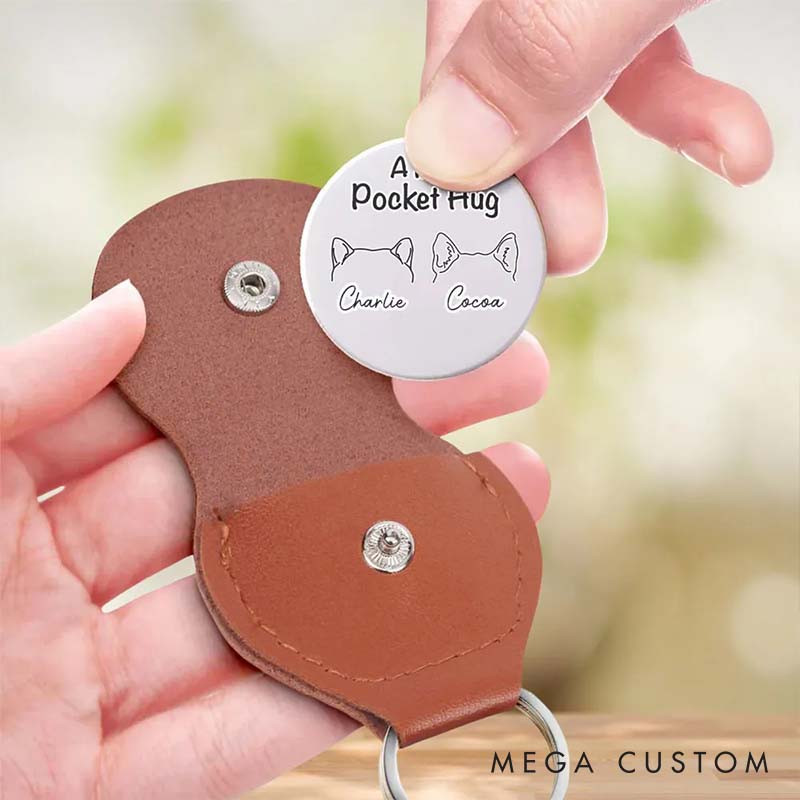 Personalized Dog Lover Human Protected by Dog Pocket Hug