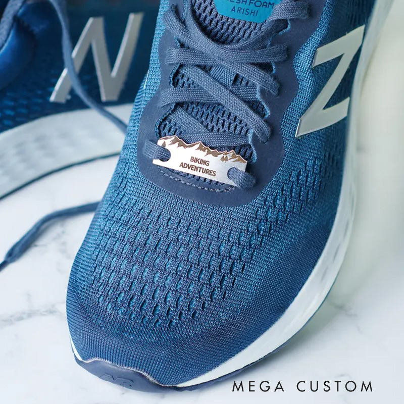 Personalised Mountain Biking Metal Shoe Tags Custom Bike Gift Stainless Steel Cycling Tags MTB Accessories Outdoor Adventure Gift
