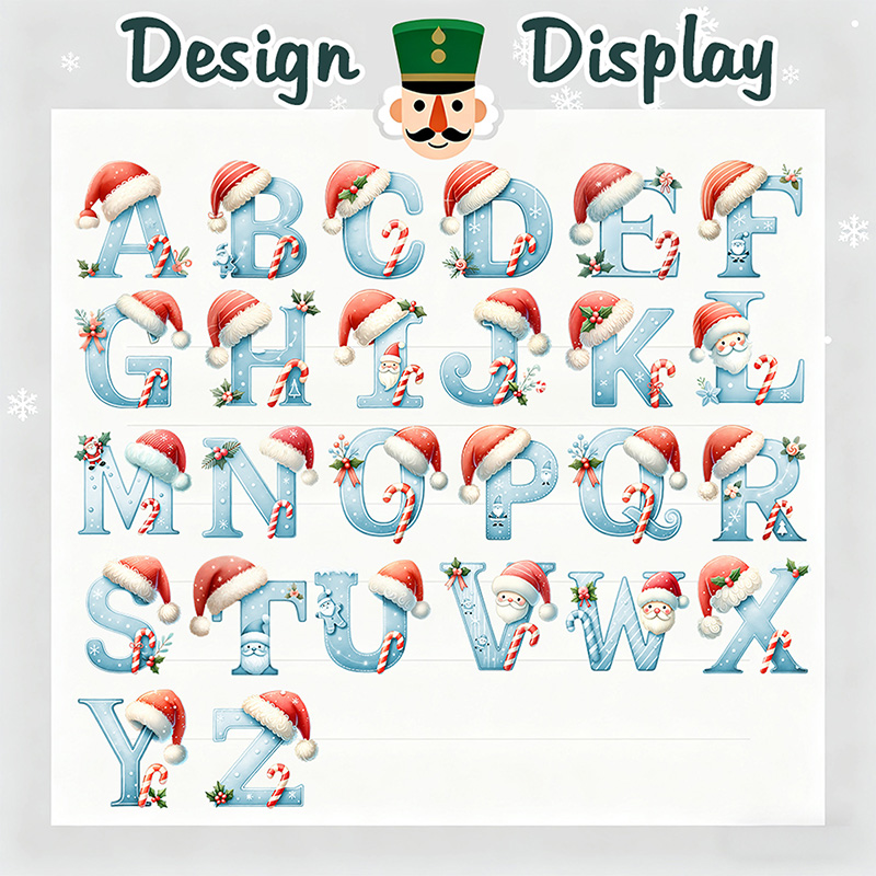 Personalized Gift Sack Custom Name with Pink or Blue Letters Christmas Nutcracker Initial Name Red Burlap Bag 