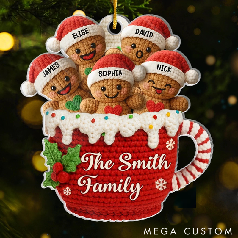Personalized Family Ornaments Love Gathers Around Us