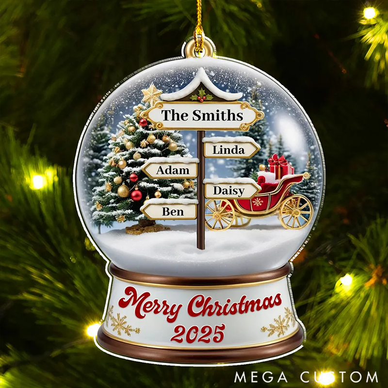 Personalized Family Ornaments Family Love Christmas