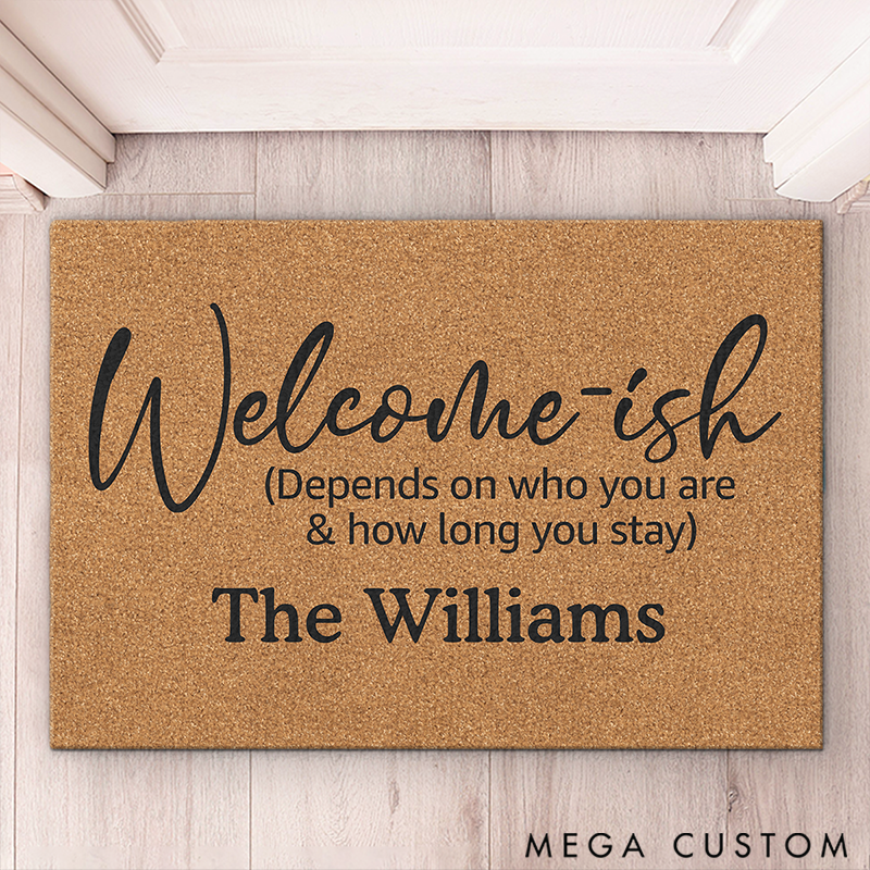 Personalized Welcom Home Doormat Gift for Family