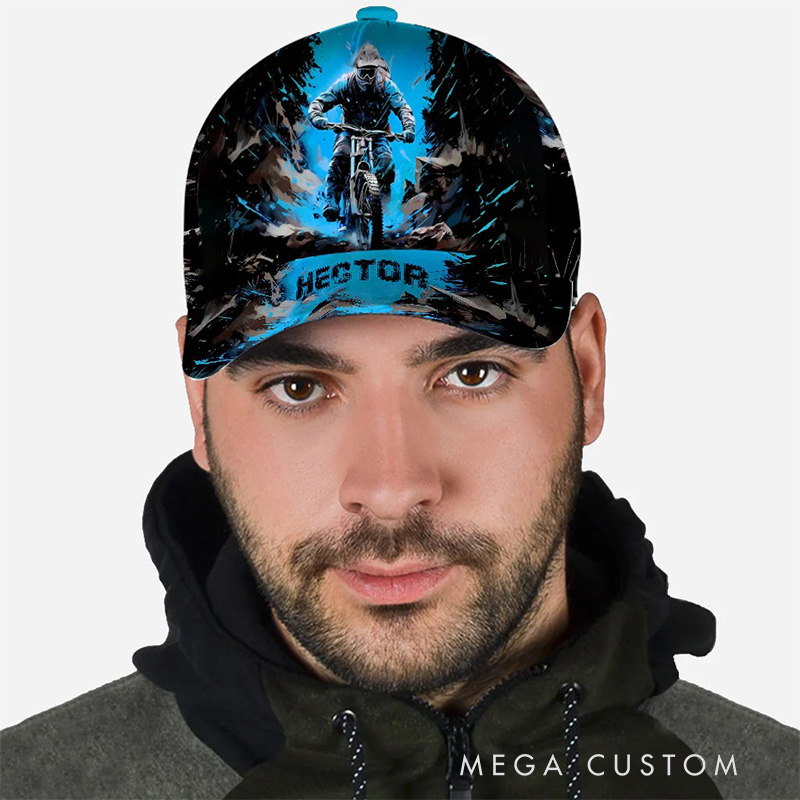 Personalized Cool Dirt Bike Riding Classic Cap for Cycling Lovers