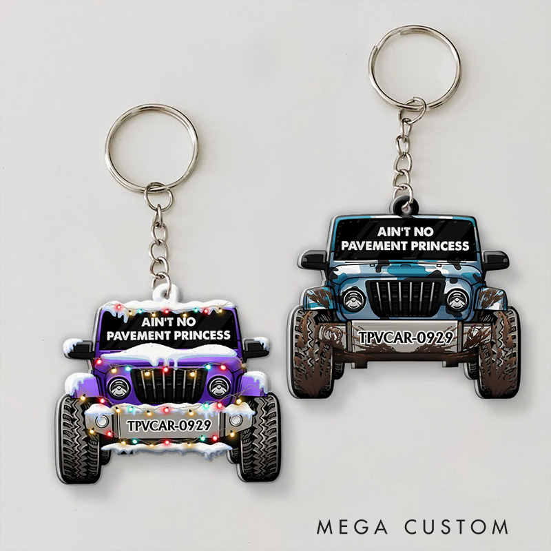 Personalized Acrylic Keychain Custom Name Keychain Gift for Racer and Car Lovers