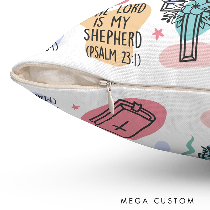 Personalized Daily Bible Affirmation Throw Pillow with Name Home Decor Religious Gift Bible Verse Pillow for Chritsians