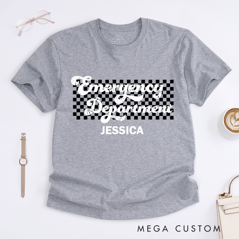 Personalized Nurse T-Shirts Emergency Department Fashion Design T-Shirts