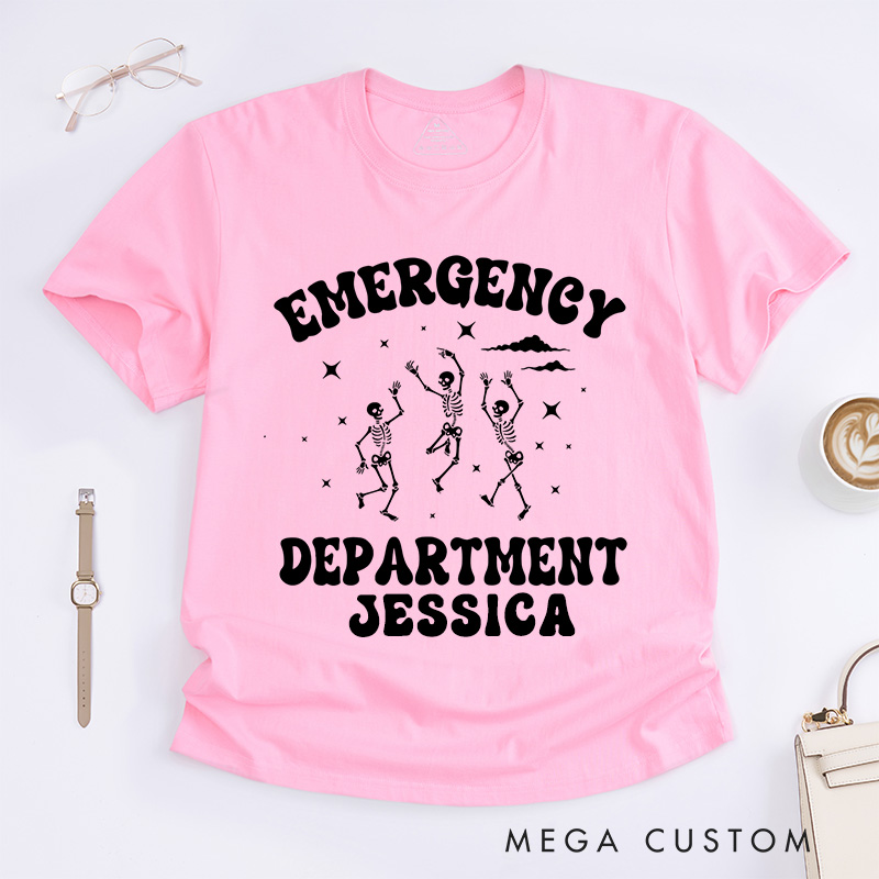 Personalized Nurse T-Shirts Emergency Department Celebration Fashion Design T-Shirts
