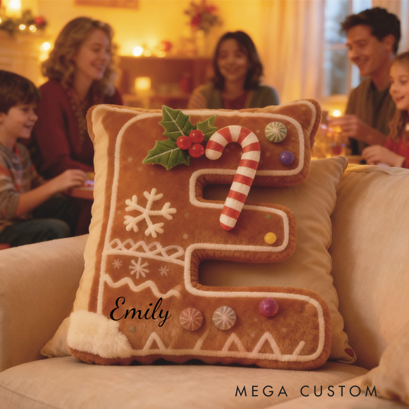 Personalized Cookie Letter Pillow Kids with Custom Name for Kids Baker Baking Lover