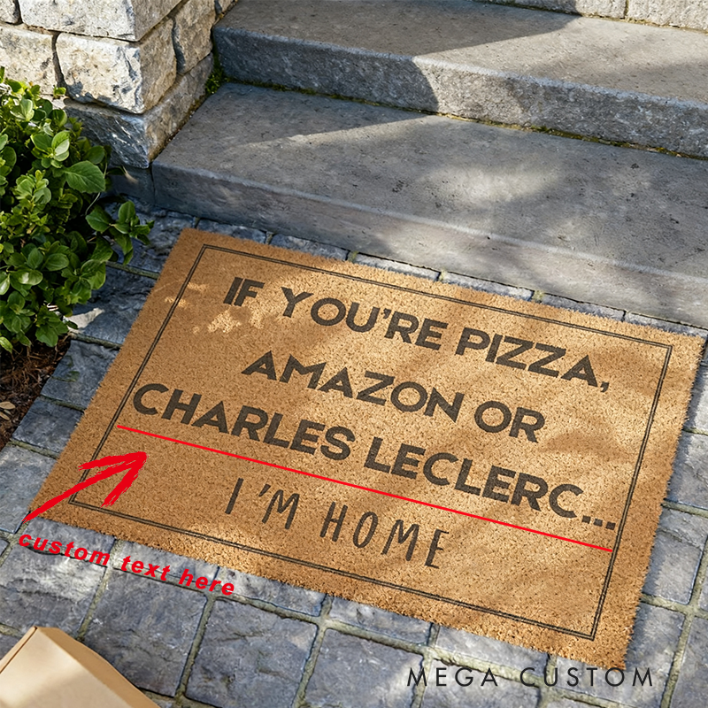 Personalized Racing Fan Doormat Custom Family Name Funny Welcome Mat Gift for Racers and Racing Lovers