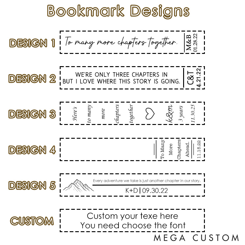 Personalized 3 years anniversary gift Bookmark Couple Third anniversary gift Leather Bookmark Anniversary Gift Bookmark for Him Gift for Her