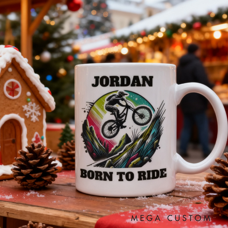 Personalized Mountain Bike Legend Mug Race Bike Mug Cyclist Mug Bicycle Coffee Cup Bicycle Tea Cup Bicycle Ceramic Mug Gift For Him