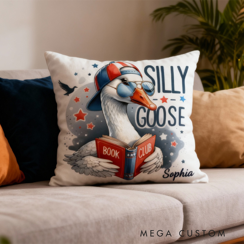 Personalized Book Stack Throw Pillow Fantasy Bookish Pillow with Name for Kids Boy Girl Gift for Reading Lover Pillow