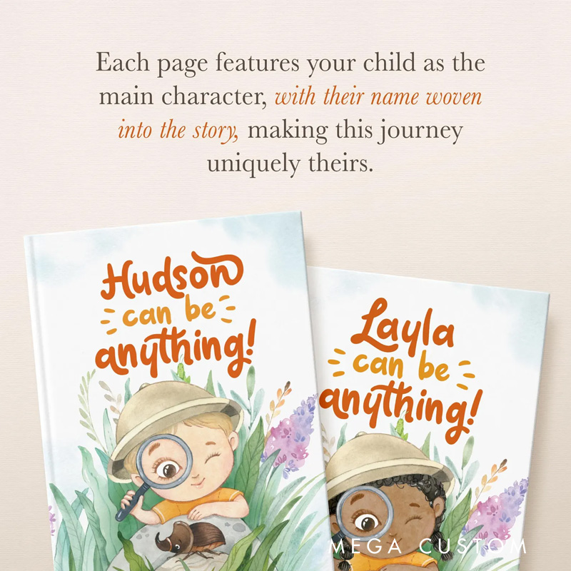 Personalized You Can Be Anything Bedtime Storybook Storybook with Name for Children kids Boy Girl Grandchild Birthday Gift Christmas Gift