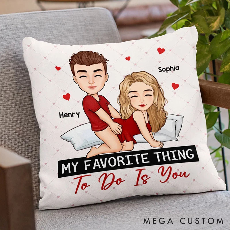 Personalized Couple Pillow Custom Couple Valentine's Day Gift for Husband Wife Anniversary Gift Couple Xmas Gift Pillow