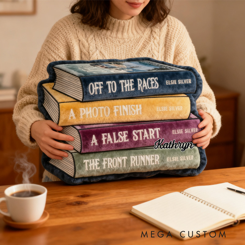 Personalized Bookish Throw Pillow Book Lover Pillow Book Pillow with Name for Reader Bookworm Gift for Reading Lover Pillow