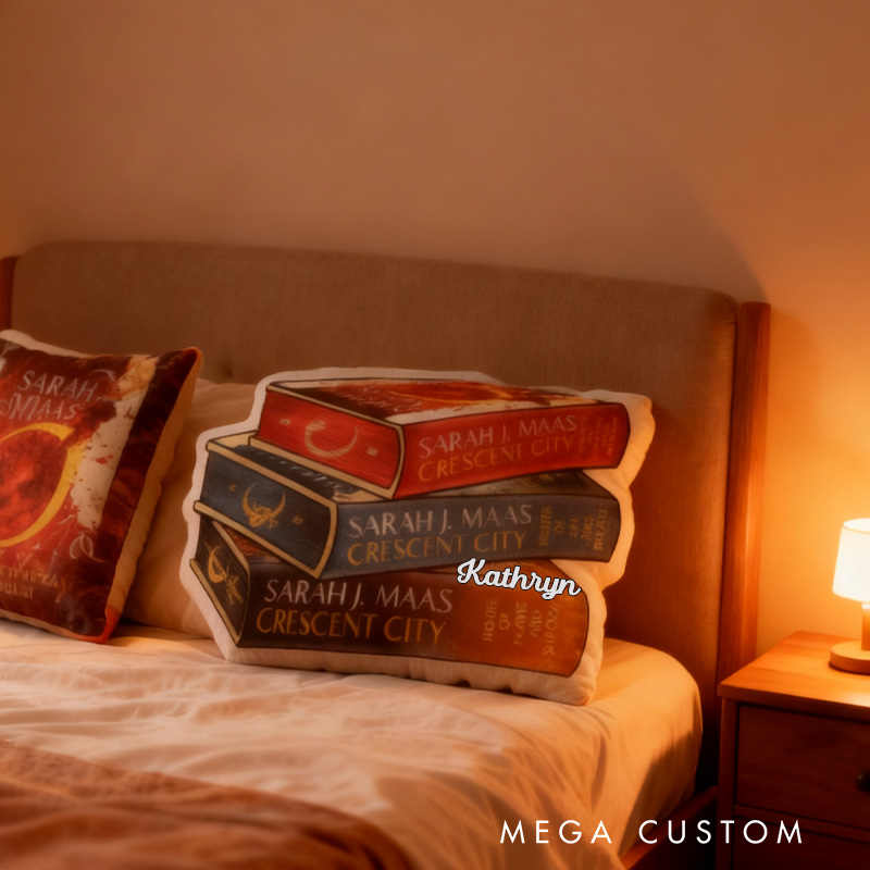 Personalized Book Throw Pillow Book Lover Pillow Bookish Pillow with Name for Reader Bookworm Gift for Reading Lover Pillow