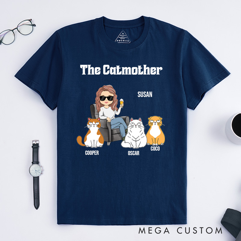 Personalized Cat Lover the Catmother T-Shirt