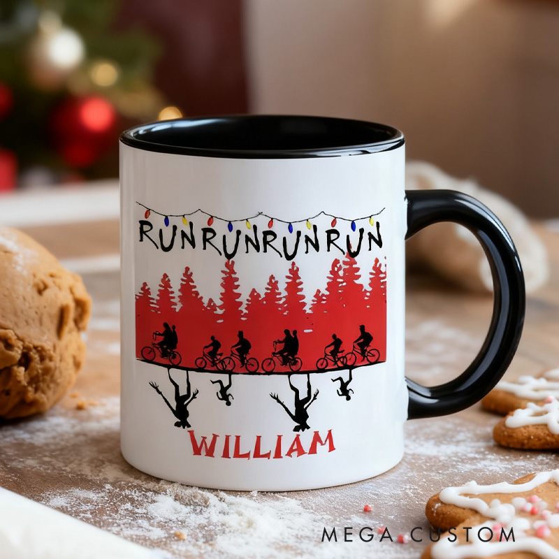 Personalized Christmas Things Cyclist Coffee Mug Funny Bicycle Gift Lover Mug Cyclist Gift Mountain Biker Gift Cycling Gift Bike Gift Bicyclist Mug Colour Options Available
