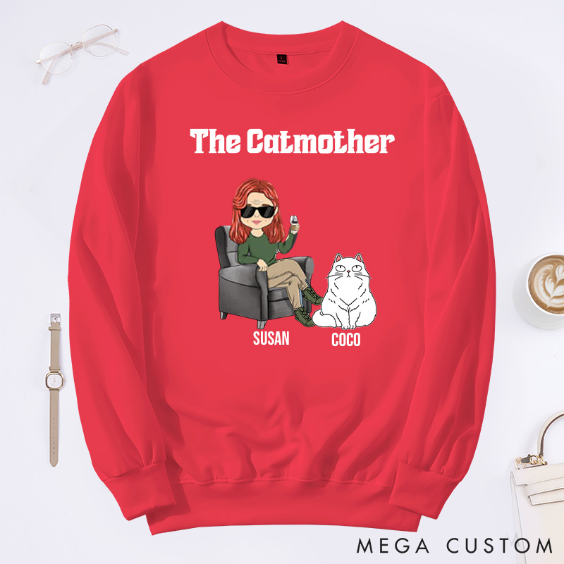 Personalized Cat Lover the Catmother Classic Sweatshirts