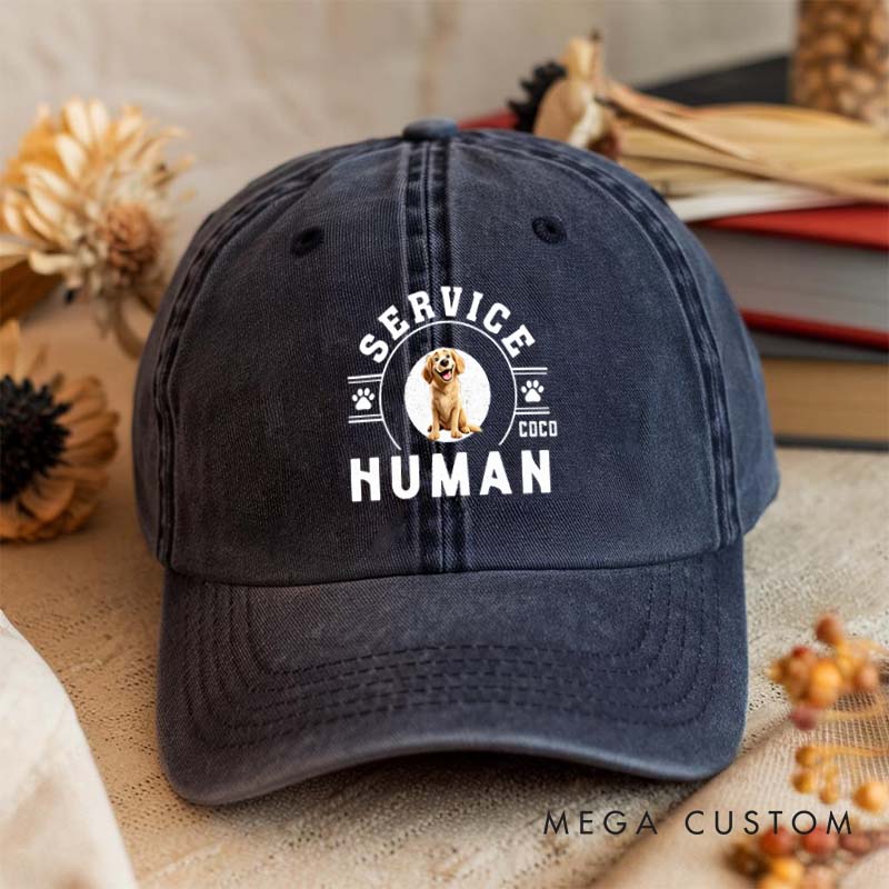 Personalized Dog Lover Service Human do Not Washed Cap