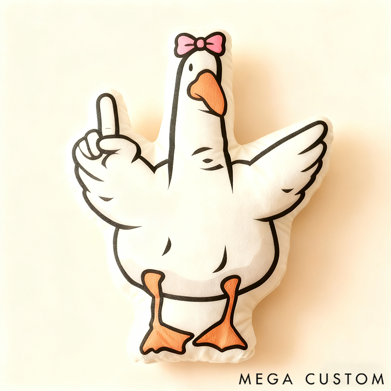 Personalized 3D Print Family Fun Gesture Pillow Is It a Goose or Duck? Maybe It's Seagulls