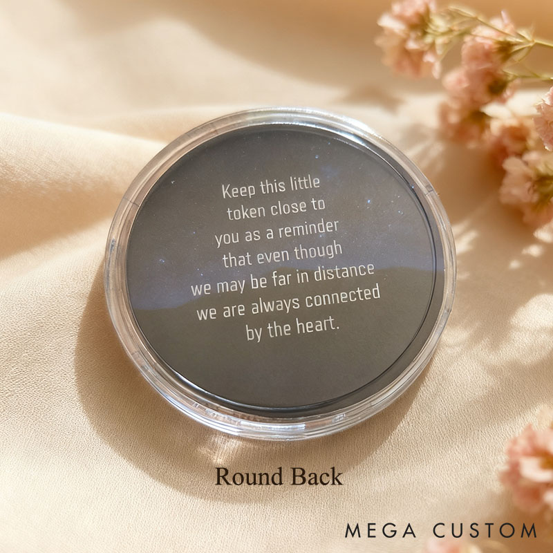 Personalized Couple Long Distance Pocket Hug Coin Custom Couple 2 Cities Coin with text Anniversary Gift For Him Her Valentine's Day Gift