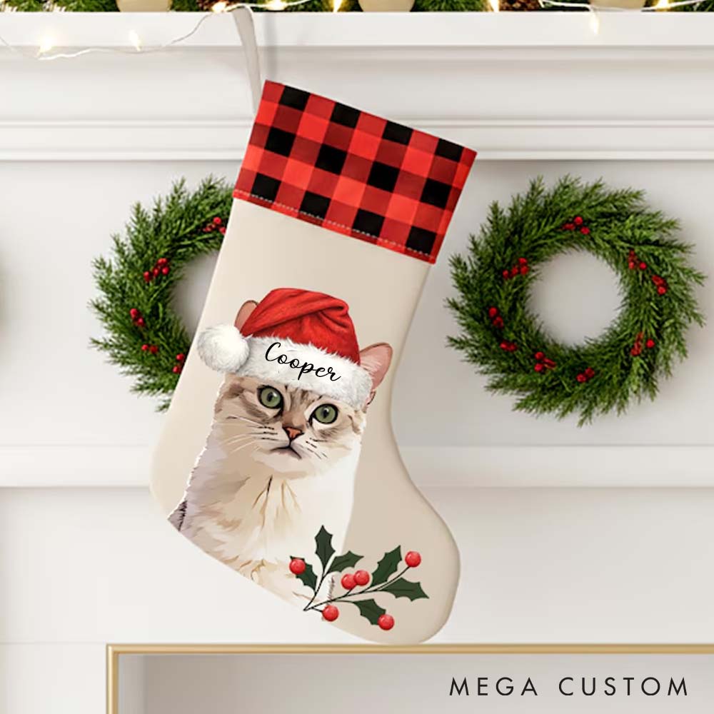 Personalized Pet Lover Custom Pet Stocking Christmas Stockings