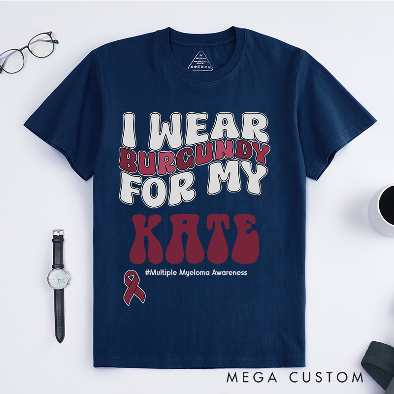 Personalized Multiple Myeloma Matching T-Shirt Cancer Awareness Month Gift