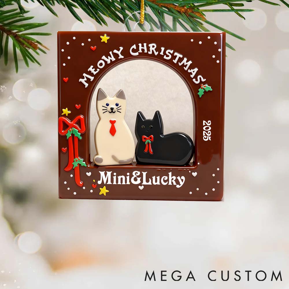 Personalized Pet Lover Custom Pet Photo Christmas Ornament