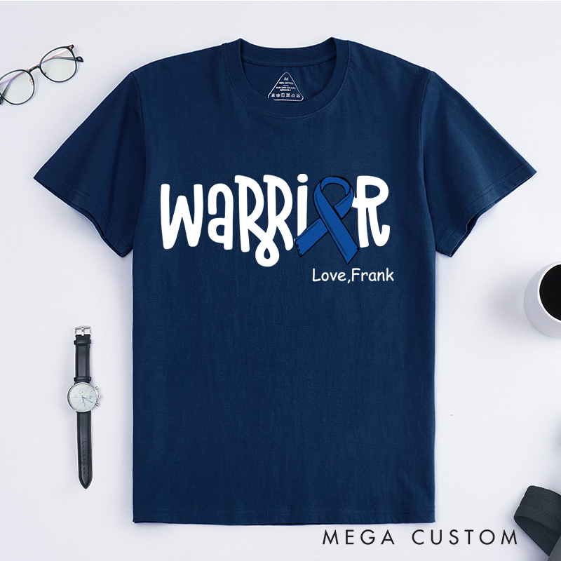 Personalized Colon Cancer T-Shirt Colorectal Gift Cancer Awareness Month Gift