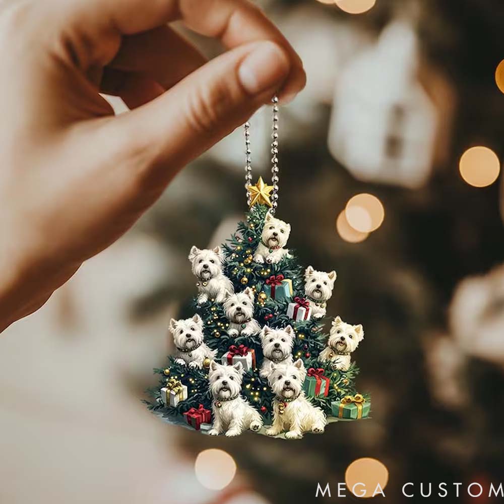 Personalized Pet Lover Cute Pet Christmas Tree Christmas Ornament