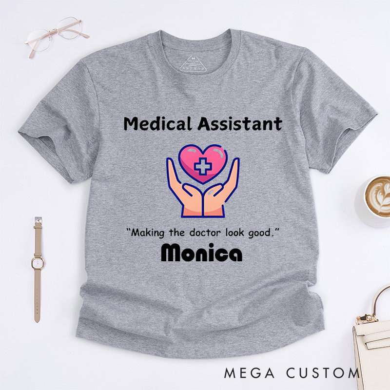 Personalized Nurse T-Shirts Bold Medical Assistant Design T-Shirts