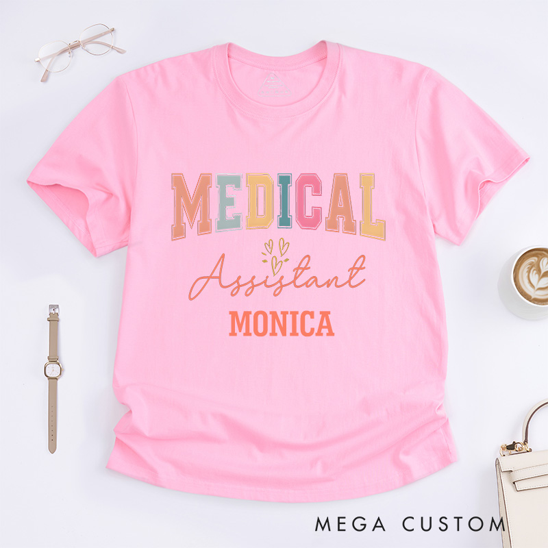 Personalized Nurse T-Shirts Chic Medical Assistant Design T-Shirts