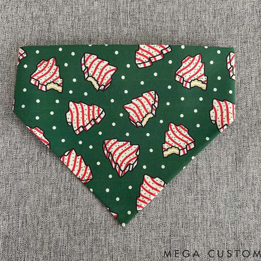 Personalized Dog Lover Christmas Tree Cake Dog Bandana