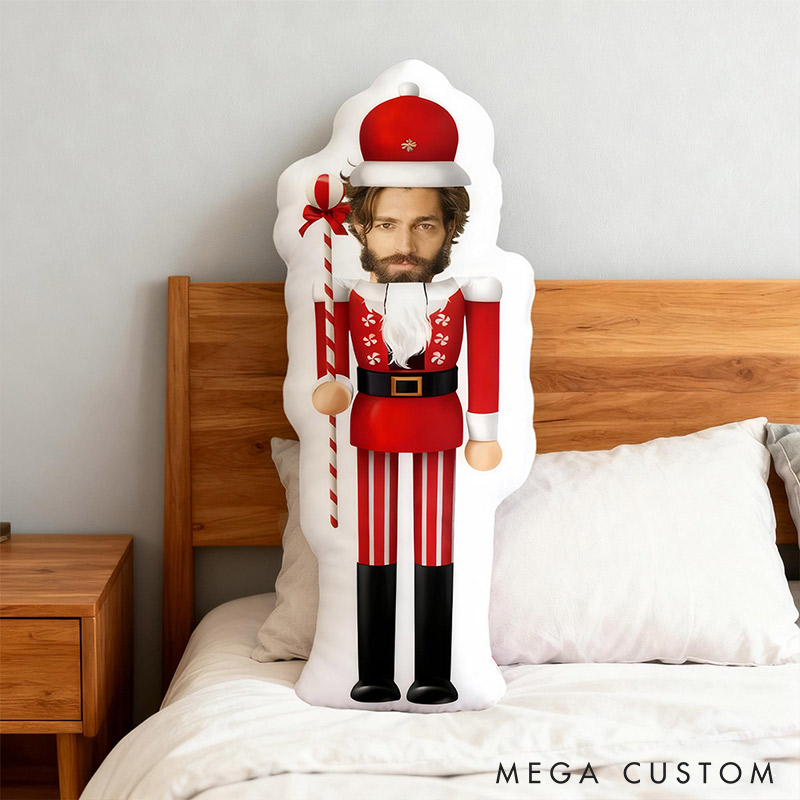 Personalized Christmas Funny Custom Face Photo Pillow for Couple for Girlfriend Boyfriend Valentine's Day Gift Christmas Gift for Husband Wife 