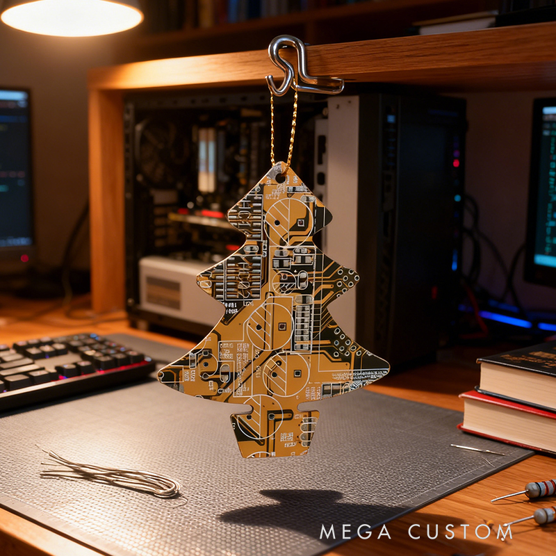 Circuit Board Christmas Tree Decoration - Geeky Christmas Gifts - Sustainable Gifts - Computer Geek Gifts - Stocking Fillers - Secret Santa