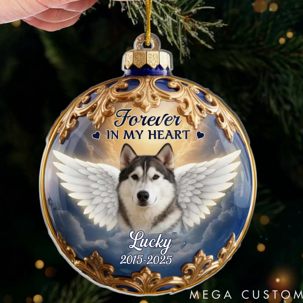Personalized Pet Lover Held in Gentle Memory Ornament