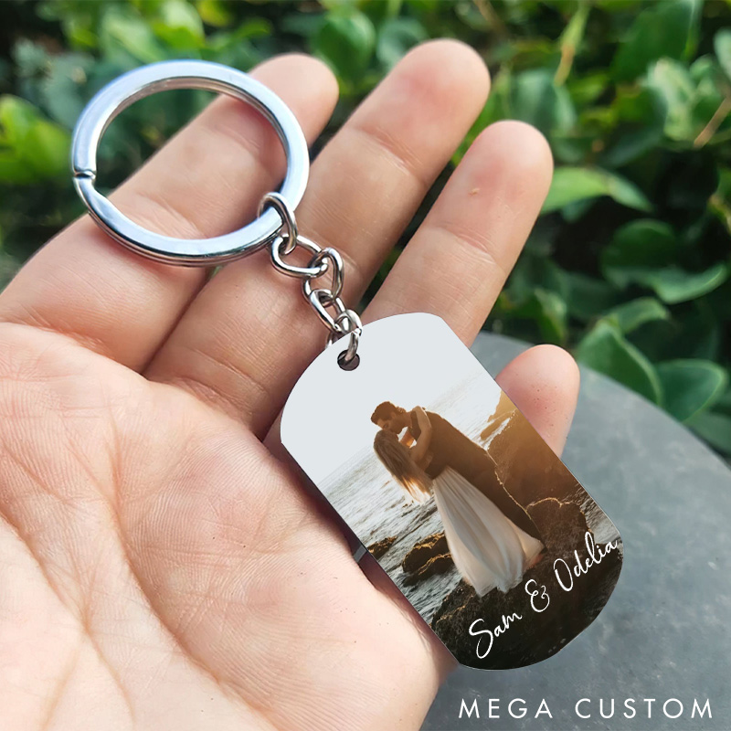 Personalized Remind You I Love You Couples Keychain Custom Photo Message Keychain for Boyfriend Valentine Anniversary Gift Keychain for Husband