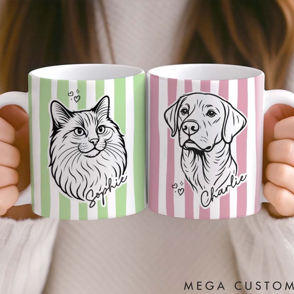 Personalized Pet Lover Home Feels Warmer with You Mugs
