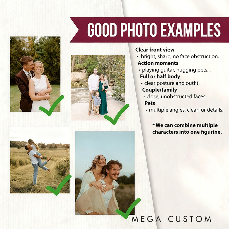 Personalized 3D Couple Figurine Anniversary Gift Custom Romantic Sculpture from Your Photo