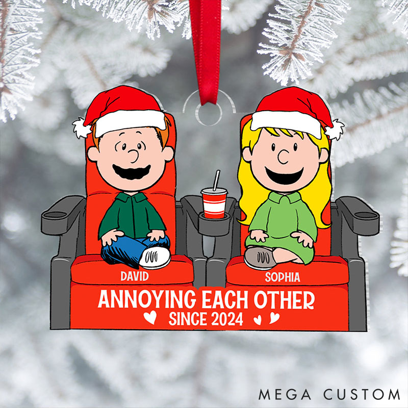 Personalized Gifts for Couple Christmas Ornament Custom Couple Holiday Gift Ornament